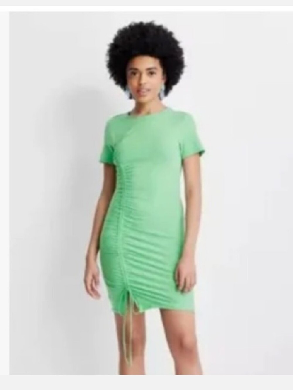 Future Collective Women's Shirred Knit Mini Bodycon Dress